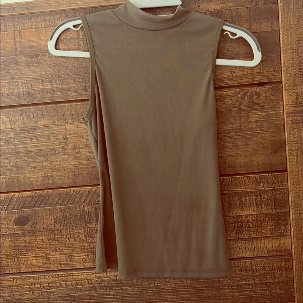 Olive green Sleeveless top